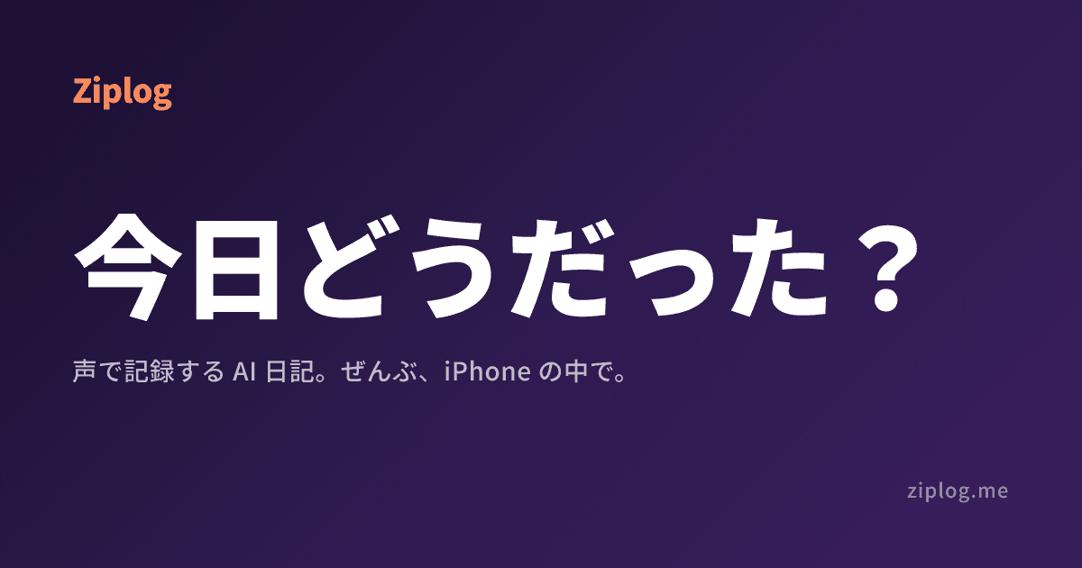 Ziplog のプレビュー